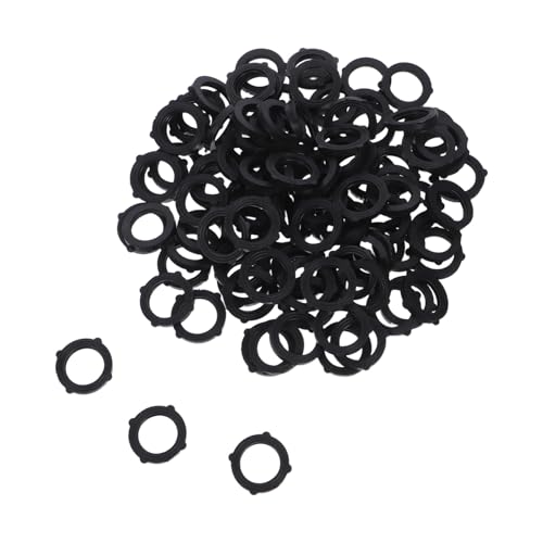 Cabilock 100 Stück Gummi -Ring versiegeln Dichtungen für Hochdruckreiniger Schlauchdichtung Stromwaschdichtungen Teile Waschmaschinen Wasserschlauch Unterlegscheiben Gummi NBR Schwarz von Cabilock