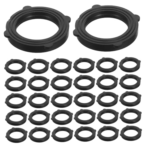 Cabilock 100 Stück Gummi -Ring versiegeln Gartenschlauch-Unterlegscheiben aus Gummi Teile Waschmaschinen Dichtungen für Hochdruckreiniger Druckreinigerdichtungen Sortiment NBR Schwarz von Cabilock