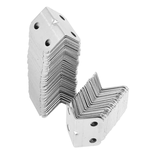 Cabilock 100 Stück Hardware-eckcode- Tischbein-eckhalterung Winkelträger -eckwinkel Wandanschluss Für Kommode Stützhalterung Für Die Arbeitsplatte Kaltgewalzter Stahl Silver Cabilock 100 Stück Hardware-eckcode- Tischbein-eckhalterung Winkelträger -eckwinkel Wandanschluss Für Kommode Stützhalterung Für Die Arbeitsplatte Kaltgewalzter Stahl Silver von Cabilock