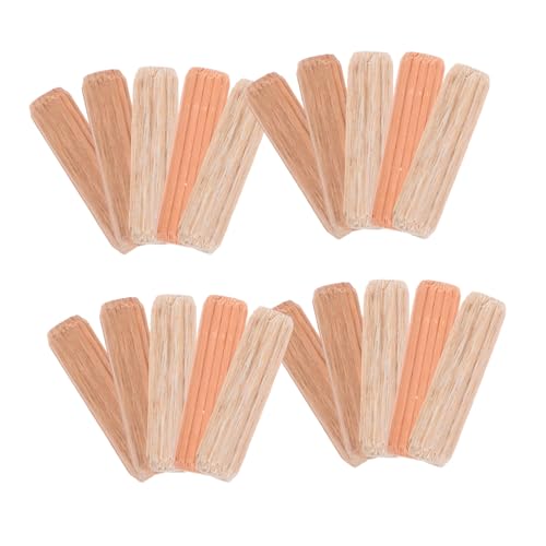 Cabilock 100 Stück Holzdübel aus Hochwertigem Buchenholz Stabile Geriffelte Dübel für Möbelverbindungen DIY Möbelbau Runde Holzstifte zur Reparatur von Schraublöchern Cabilock 100 Stück Holzdübel aus Hochwertigem Buchenholz Stabile Geriffelte Dübel für Möbelverbindungen DIY Möbelbau Runde Holzstifte zur Reparatur von Schraublöchern von Cabilock