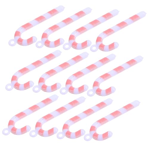 Cabilock 100 Stück Mini Zuckerstangen Kunststoff Weihnachtsbaum Dekorationen Rot Weiß Wiederverwendbar DIY Bastelanhänger für Festliche Weihnachtsdeko Cabilock 100 Stück Mini Zuckerstangen Kunststoff Weihnachtsbaum Dekorationen Rot Weiß Wiederverwendbar DIY Bastelanhänger für Festliche Weihnachtsdeko von Cabilock