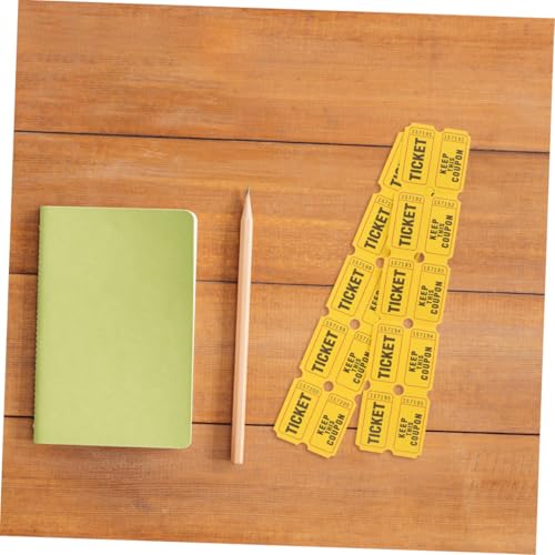 Cabilock 100 Stück Raffle Tickets aus Papier Gelbe Lose für Karneval Deko und Partyzubehör Robust und Leicht zu Verteilen für Spiele Veranstaltungen und Faschingsfeiern Cabilock 100 Stück Raffle Tickets aus Papier Gelbe Lose für Karneval Deko und Partyzubehör Robust und Leicht zu Verteilen für Spiele Veranstaltungen und Faschingsfeiern von Cabilock