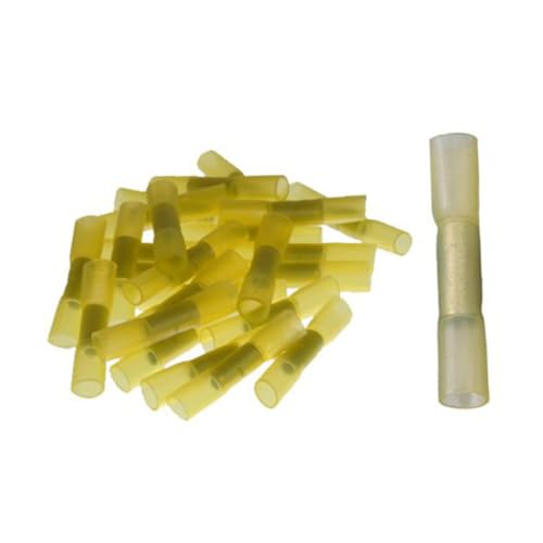 Cabilock 100 Stück Schrumpfbare Wasserdichte Crimp quetschverbinder Gelb Isolierte Stoßverbinder mit Doppellagigem Schrumpfschlauch und Klebeversiegelung Kabelverbinder für Außenanwendung Cabilock 100 Stück Schrumpfbare Wasserdichte Crimp quetschverbinder Gelb Isolierte Stoßverbinder mit Doppellagigem Schrumpfschlauch und Klebeversiegelung Kabelverbinder für Außenanwendung von Cabilock