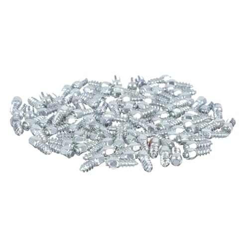 Cabilock 100 Stück Teiliges Schraubspikes für Auto Fahrradreifen Langlebige Anti rutsch stollen aus Hartmetall Einfach zu Montieren für Schnee Eis und Vielseitig Einsetzbar bei von Cabilock
