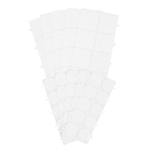 Cabilock 100 Stück Transparentes Doppelseitiges Nano Klebeband Selbstklebende Handreißbare Rückstandsfreie Klebepads Runder und Quadratischer Form für Wanddekoration Diy Büro und Haushalt von Cabilock