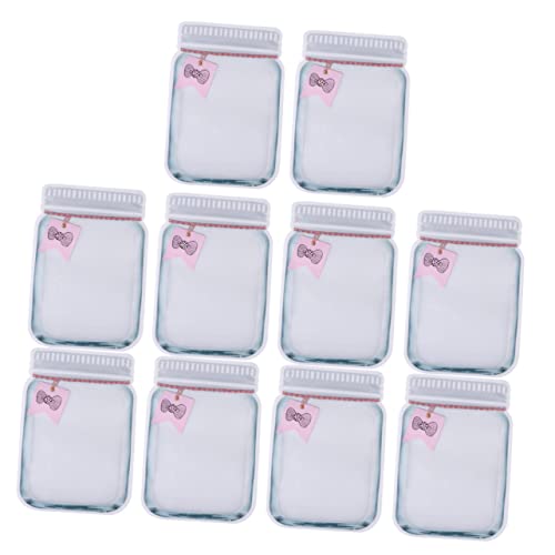 Cabilock 10St tragbarer Verschlussbeutel aufbewahrungssack storage pockets Einmachglas-Taschen mit Reißverschluss wiederverwendbare Lebensmittelaufbewahrungsbeutel Einmachgläser zip beutel von Cabilock