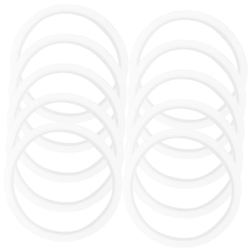 Cabilock 10stücke Glas Deckel Silikon Dichtungen Ersatz Dicht Ringe Runddichtring Für Flaschenbox Zubehör Flaschendeckelring Silikondeckelring von Cabilock