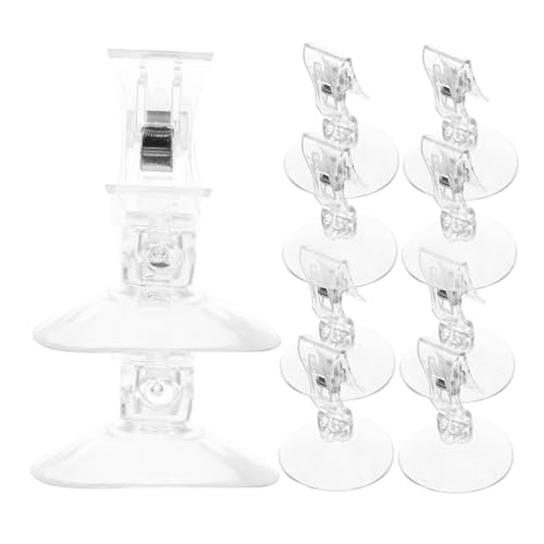 Cabilock 10stücke Saugnapf-klammern Für Duschvorhänge Duschvorhang-Halter Mit Saugnapf-Design Für Glatte Wände Wie Fliesen Und Glas Stabile Klammern Zum Befestigen Von Vorhängen Und Anderen von Cabilock