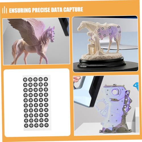 Cabilock 1100 Stück Scanning Reflektierende Markierungspunkte Wiederverwendbare Präzisions tracking Marker Dots Diffuse Reflection Marker Für Bau Industriedesign Denkmalpflege von Cabilock