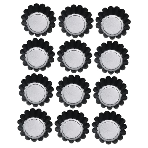 Cabilock 12 Stück Kuchenform Cupcake Backförmchen Küchenhelfer Kuchen Backformen DIY Backzubehör Käsekuchen Savarin Tablett Backbleche Eierform Mousse Mini Muffins von Cabilock