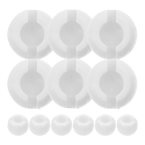 Cabilock 12 Stück Perlenketten-Krimpstopper Für Rollos Weißer Kunststoff-Perlenkettenstopper Für Perlenkette Jalousien-Perlenzubehör Cabilock 12 Stück Perlenketten-Krimpstopper Für Rollos Weißer Kunststoff-Perlenkettenstopper Für Perlenkette Jalousien-Perlenzubehör von Cabilock