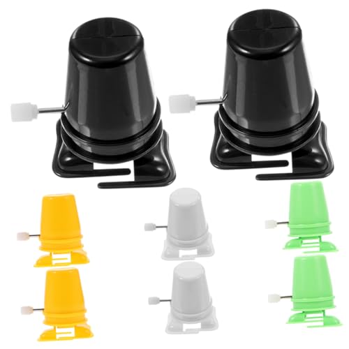 Cabilock 12 Stück Teiliges Aufziehmechanismus Laufroboter DIY Bastelzubehör für Tonkunst Langlebige Sichere und Leichte Antriebsteile in Gelb Grün und Schwarz für Selbstgemachte Spielzeuge von Cabilock