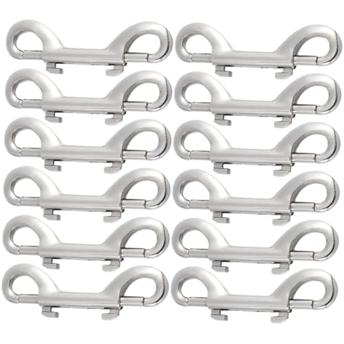 Cabilock 12 Stück Teiliges Doppelseitige Metall Bolzenschnapper aus Zinklegierung Robuste Schnapphaken mit Federmechanismus für Hundeleinen Rucksäcke und Taschen Lang Vielseitig Einsetzbar Cabilock 12 Stück Teiliges Doppelseitige Metall Bolzenschnapper aus Zinklegierung Robuste Schnapphaken mit Federmechanismus für Hundeleinen Rucksäcke und Taschen Lang Vielseitig Einsetzbar von Cabilock