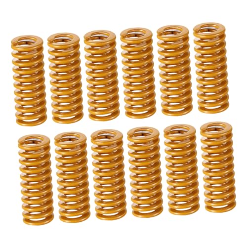 Cabilock 12 Stück Teiliges Druckfedern aus Stahl Stabile Kompressionsfedern für Heizbett nivellierung Langlebige Ersatzteile für Präzises Druckbett setup von Cabilock