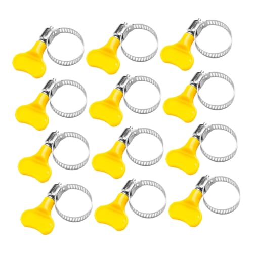 Cabilock 12 Stück Teiliges Kunststoff Schlauchschellen mit Handdrehverschluss Verstellbar Robuste Fixierklemmen für Schläuche für Waschmaschinen Wasser Poolschläuche Cabilock 12 Stück Teiliges Kunststoff Schlauchschellen mit Handdrehverschluss Verstellbar Robuste Fixierklemmen für Schläuche für Waschmaschinen Wasser Poolschläuche von Cabilock