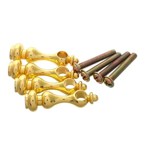 Cabilock 12 Stück Teiliges Metallspindeln für Innenmöbel Geländerverbinder Endkappen für Glasvitrinen und Weinschränke Vielseitige Möbelbeschläge in Elegantem Gold für Wohnraumdekor von Cabilock