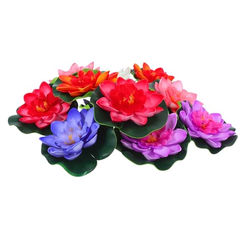 Cabilock 12 Stück Teiliges Schwimmende Künstliche Lotusblumen mit Realistischen Seerosenblättern Witterungsbeständig Detailgetreu Leicht für Teich Aquarium Pool und Gartendekoration Cabilock 12 Stück Teiliges Schwimmende Künstliche Lotusblumen mit Realistischen Seerosenblättern Witterungsbeständig Detailgetreu Leicht für Teich Aquarium Pool und Gartendekoration von Cabilock