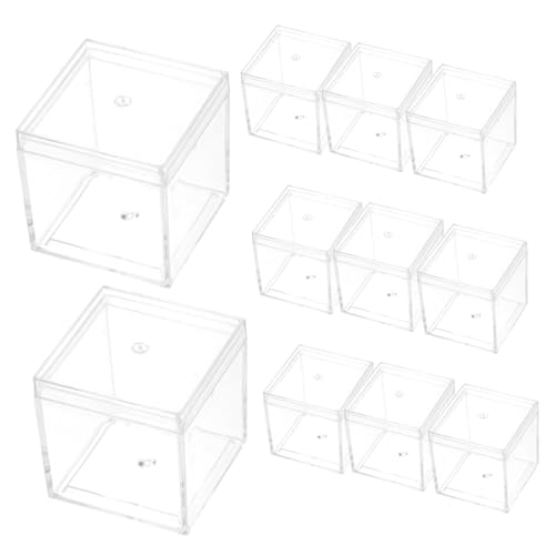 Cabilock 12 Stück Teiliges Transparenter Lebensmittelechter Mini aufbewahrungsboxen Klare Würfelboxen zur Schmuck Mineralienpräsentation Vielseitige Display behälter Cabilock 12 Stück Teiliges Transparenter Lebensmittelechter Mini aufbewahrungsboxen Klare Würfelboxen zur Schmuck Mineralienpräsentation Vielseitige Display behälter von Cabilock