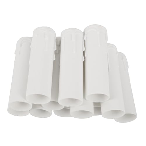 Cabilock 12 Stück Teiliges Tropfschutz Kerzenhülsen mit Realistischer Wachstropfen-Optik Kerzenmanschetten für Kronleuchter Wandleuchten und Pendelleuchten Weiße Kunststoffhülsen als Cabilock 12 Stück Teiliges Tropfschutz Kerzenhülsen mit Realistischer Wachstropfen-Optik Kerzenmanschetten für Kronleuchter Wandleuchten und Pendelleuchten Weiße Kunststoffhülsen als von Cabilock