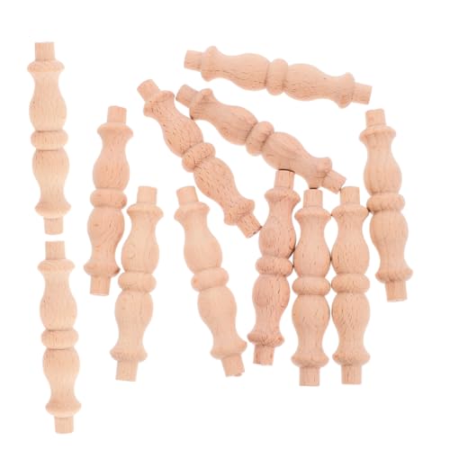 Cabilock 12 Stück Unlackierte Spindeln für Möbel und Treppen Dekorative Holzbaluster für Weinregale und Innenräume Einfache Installation Glückssymbolik Cabilock 12 Stück Unlackierte Spindeln für Möbel und Treppen Dekorative Holzbaluster für Weinregale und Innenräume Einfache Installation Glückssymbolik von Cabilock