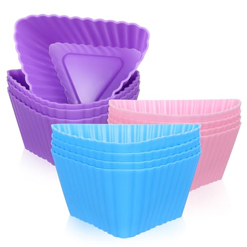 Silikon Muffinförmchen Wiederverwendbare Muffinform Backformen: 12er Cupcake Förmchen Kuchenform Silikon Formen für Kuchen,Eincreme und Pudding Silikon Muffinförmchen Wiederverwendbare Muffinform Backformen: 12er Cupcake Förmchen Kuchenform Silikon Formen für Kuchen,Eincreme und Pudding von Cabilock