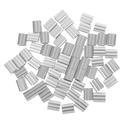 Cabilock 120 Stück Aluminium Quetschhülsen für Drahtseil Vielseitig Einsetzbar für Bau Bühnenaufbau und Gartendekoration Sichere Fixierung und Hohe Haltbarkeit Geeignet für Stahlseil und Cabilock 120 Stück Aluminium Quetschhülsen für Drahtseil Vielseitig Einsetzbar für Bau Bühnenaufbau und Gartendekoration Sichere Fixierung und Hohe Haltbarkeit Geeignet für Stahlseil und von Cabilock