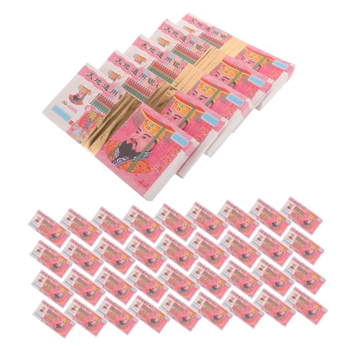 Cabilock 15 Stück Teiliges Hochwertiges Ahnengeld Papiergeld zum Verbrennen Dickes Feng Shui Geistgeld mit Traditionellen Himmelsbanknoten Leicht Entflammbar für Qingming Fest und von Cabilock