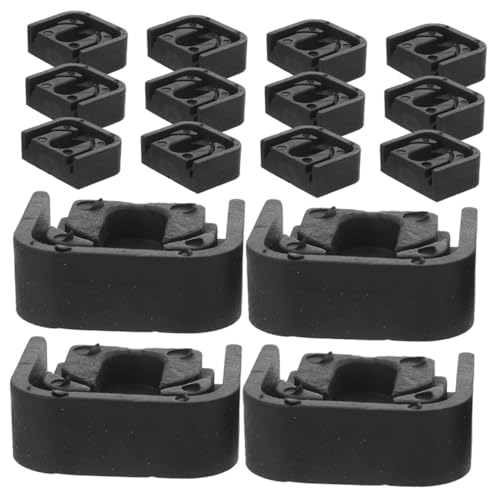 Cabilock 16 Stück Teiliges Anti-vibrations-gummipads Wetterfeste Gummifüße für Klimaanlagen Stoßdämpfende Vibrationsisolierungsmatten Einfache Montage Rutschfest Geeignet für Waschmaschinen von Cabilock