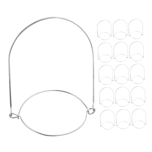 Cabilock 16 Stück Teiliges Edelstahl Drahtgriffe für Einmachgläser Verchromt Rostfrei Langlebig Aufhängehaken für Mason Jars Metallhalterung Glänzend und Verschleißfest von Cabilock