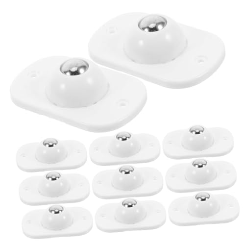 Cabilock 16 Stück Teiliges Selbstklebende Mini-universalrollen mit Edelstahl-kugel-lagern Leise Drehbare Möbelrollen für Sofa Bett Tisch Einfache Montage ohne Bohren Schwenkbar Geräuscharm von Cabilock