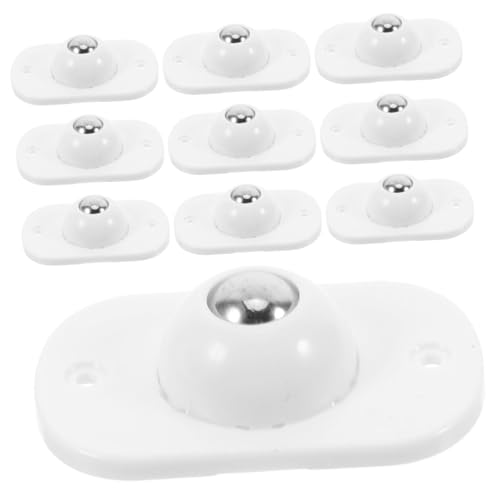 Cabilock 16 Stück Teiliges Selbstklebende Möbelrollen Flache Mini-lenkrollen mit Stahlkugellager Leise Drehbar Einfache Montage ohne Bohren Geeignet für Sofas Betten Tische und Schränke von Cabilock