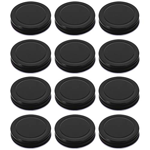 Cabilock 16stücke Schwarz Tinplate Jar Deckel Wiederverwendbare Einmachglas Abdeckungen Für Langfristige Nutzung Rostfrei Und Leicht Zu Reinigen Cabilock 16stücke Schwarz Tinplate Jar Deckel Wiederverwendbare Einmachglas Abdeckungen Für Langfristige Nutzung Rostfrei Und Leicht Zu Reinigen von Cabilock