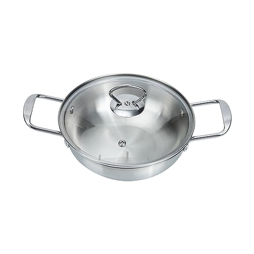 Cabilock 18 Cm Silberner Mini-suppentopf Edelstahlpfanne Für Nudeln Leicht Zu Bewegen Und Aufzubewahren von Cabilock