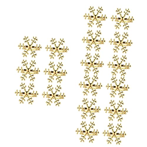 Cabilock 18 Pcs Legierung Serviette Schnalle Serviette Für Bankett Schneeflocke Design Weihnachten Decor Elegante Abendessen von Cabilock