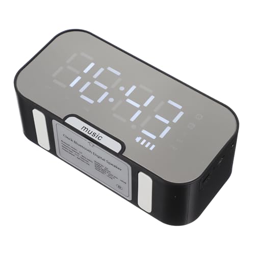 Cabilock 1Satz Lautsprecher mit Funkuhr und Schlummerfunktion Tragbarer Digitaler Radiowecker für Nachttisch für Zuhause und Reisen Design von Cabilock