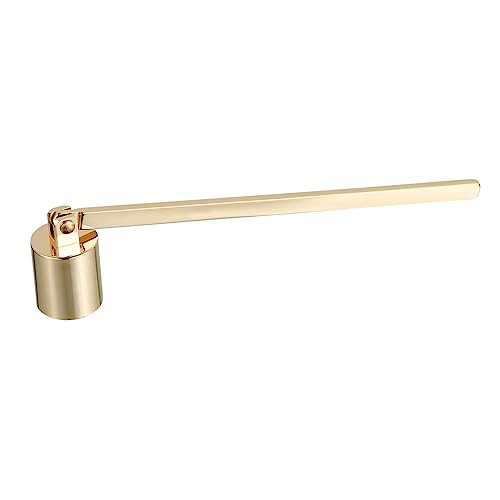 Cabilock 1Stk Kerze Werkzeug Feuerlöscher Kerzenlöscher, Kerzendocht LED kerzenauslöscher kerzenlöscher snuffer laterne tischdeko Dochtschnüffler Kerzengerät Kerzendochtabdeckung*1 Golden von Cabilock