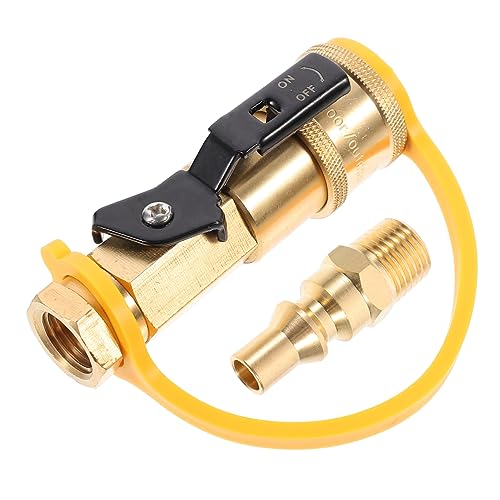Cabilock 1Stück Kupfer Wasserrohradapter Robuster Messingverbinder für Gasgeräte Installieren für Grill Heizgeräte und Campingkochen von Cabilock