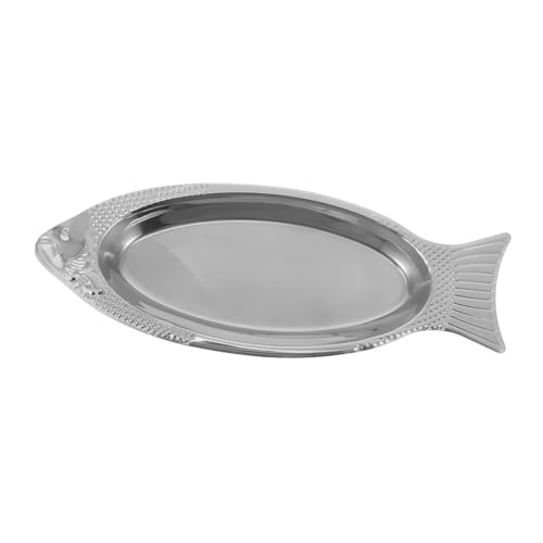 Cabilock Realistisches Fisch-design 1 Stück Edelstahl-lebensmittelteller Dampffischgericht von Cabilock