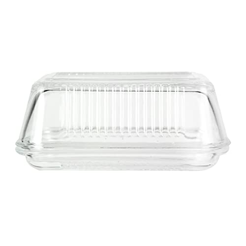 Cabilock 1stück Butterdose Mit Deckel Rechteckige Aufbewahrungsplatte Für Käse Butter Und Desserts Transparentes Serviertablett Cabilock 1stück Butterdose Mit Deckel Rechteckige Aufbewahrungsplatte Für Käse Butter Und Desserts Transparentes Serviertablett von Cabilock