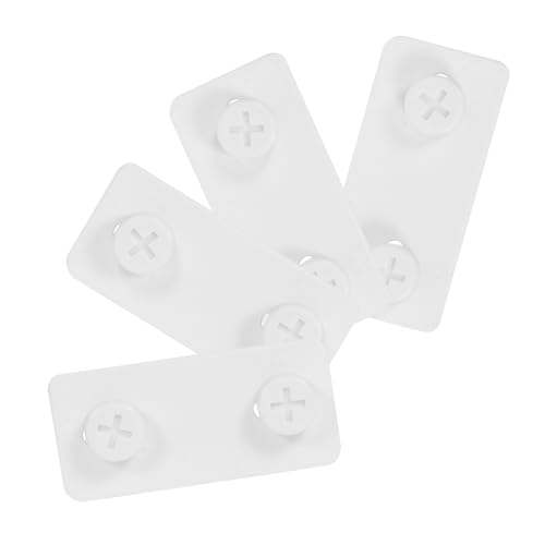 Cabilock 2 Paare Lochboardverbindungsblock Zubehör für geschlitzte Lochplatten Wandverbinder Stecktafelschlösser Eisen Weiß von Cabilock