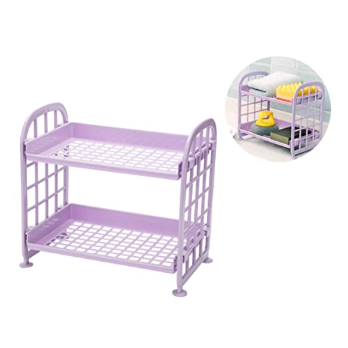 Cabilock 2 Plastikspeicherregal Regalhalterung Toilettenartikel-Organizer Für Badezimmer Toilettenregal Kleines Für Badezimmer Regale Badezimmer-theken-Organizer Violett Cabilock 2 Plastikspeicherregal Regalhalterung Toilettenartikel-Organizer Für Badezimmer Toilettenregal Kleines Für Badezimmer Regale Badezimmer-theken-Organizer Violett von Cabilock