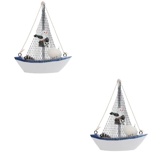 Cabilock 2 STK Segelmodell Spielzeugboot Schiff Nautisch Boot Handwerk Strand Modell Segelboot Muschel Miniatur-mini-segelboot-Modell Tischplatte Boote Seepferdchen Netz Holz Cabilock 2 STK Segelmodell Spielzeugboot Schiff Nautisch Boot Handwerk Strand Modell Segelboot Muschel Miniatur-mini-segelboot-Modell Tischplatte Boote Seepferdchen Netz Holz von Cabilock