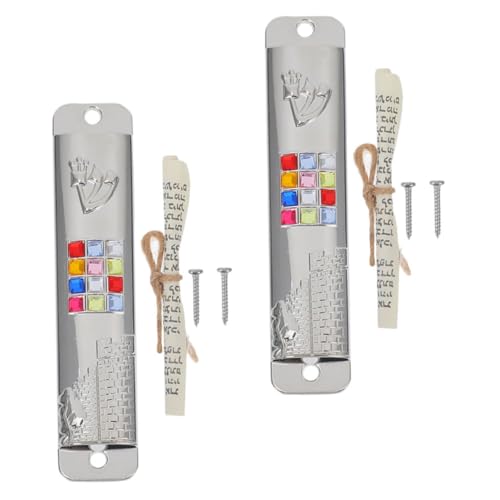 Cabilock 2sätze Metall-schriftrolle Für Tür Mit Party-Requisiten Türdekor Religiöses Handwerk Schmuck Dekorative Heilige Aus Metall von Cabilock