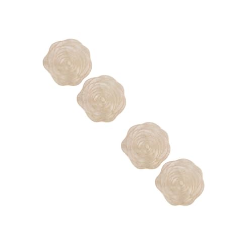 Cabilock 2 Sätze Tischset Plaid Schwimmbad Hitze Zeitraum Tischläufermatte Bretter Teppich Planke Vinyl Unterlage Plüsch Barmatten Nicht Tischmatten Kerl Ladeplatten PVC Golden 2 Stück * 2 von Cabilock