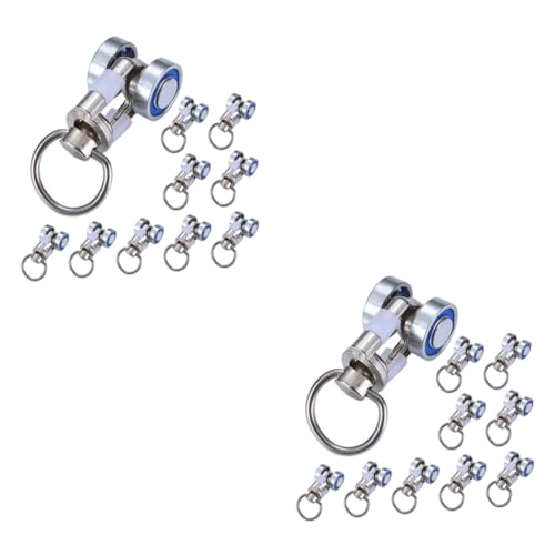 Cabilock 2 Sätze Vorhang Zubehör Laufrollenhaken Duschvorhang Ringe Ceiling Curtain Track Gardinenrollen Flaschenzug Duschvorhangstange Rolle Für Vorhang Vorhangbeschläge 10 Stück * 2 von Cabilock