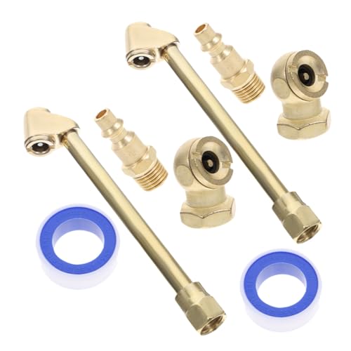 Cabilock 2 Satz Robustes Luftfutter set aus Kupfer mit Doppelkopf und Schnellkupplung Auslaufsicherer Reifenfülleraufsatz Vielseitig Einsetzbar für Kompressoren Tragbar für Auto Motorrad Cabilock 2 Satz Robustes Luftfutter set aus Kupfer mit Doppelkopf und Schnellkupplung Auslaufsicherer Reifenfülleraufsatz Vielseitig Einsetzbar für Kompressoren Tragbar für Auto Motorrad von Cabilock
