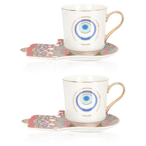 Cabilock 2 Sets Augen Kaffeetasse Arabische Kaffeetassen Kerzenhalter Böser Blick Tasse Kaffee Heimgetränkebecher Porzellan Kaffeetasse Böser Blick Kaffeebecher Cabilock 2 Sets Augen Kaffeetasse Arabische Kaffeetassen Kerzenhalter Böser Blick Tasse Kaffee Heimgetränkebecher Porzellan Kaffeetasse Böser Blick Kaffeebecher von Cabilock