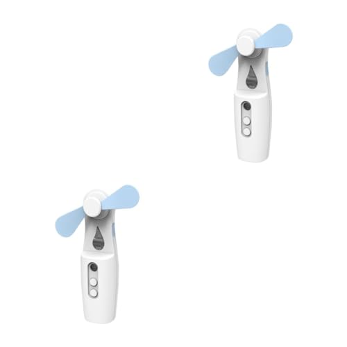Cabilock 2 Stck. Mini Handventilator USB Wiederaufladbar mit Sprühnebelfunktion Tragbarer Kühlender Luftbefeuchter für Sommer für Zuhause Büro und Unterwegs Blau Cabilock 2 Stck. Mini Handventilator USB Wiederaufladbar mit Sprühnebelfunktion Tragbarer Kühlender Luftbefeuchter für Sommer für Zuhause Büro und Unterwegs Blau von Cabilock
