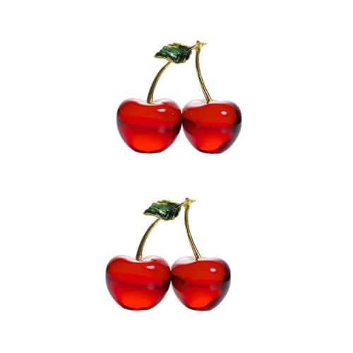 Cabilock 2 Stck. Simulierte Rote Kirschornamente Handwerk Kirschdekor Tischdekoration Desktop-Obst Schreibtisch Esstisch Fruchtdekor Maximalistisches Früchte Kirsche Kristall Cabilock 2 Stck. Simulierte Rote Kirschornamente Handwerk Kirschdekor Tischdekoration Desktop-Obst Schreibtisch Esstisch Fruchtdekor Maximalistisches Früchte Kirsche Kristall von Cabilock
