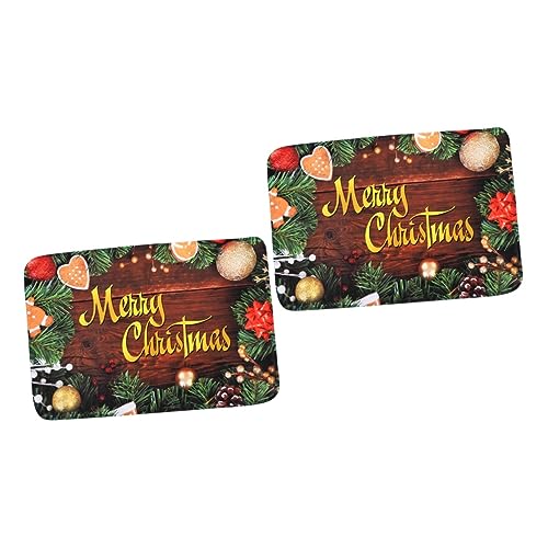 Cabilock 2 Stck. Weihnachtliche rutschfeste Fußmatte Weihnachtsdekor mit Klaren Druckmustern für Badezimmer und Wohnzimmer Waschbar und Rutschhemmend Festliche Anlässe Cabilock 2 Stck. Weihnachtliche rutschfeste Fußmatte Weihnachtsdekor mit Klaren Druckmustern für Badezimmer und Wohnzimmer Waschbar und Rutschhemmend Festliche Anlässe von Cabilock